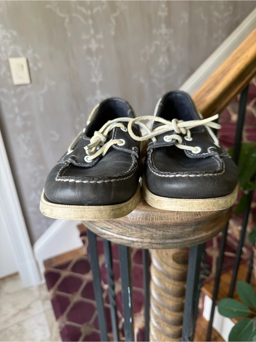 SEBAGO dock sides, Portland men’s boat shoe size 9 good condition black